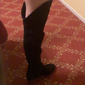 Black suede over the knee brand new boots.